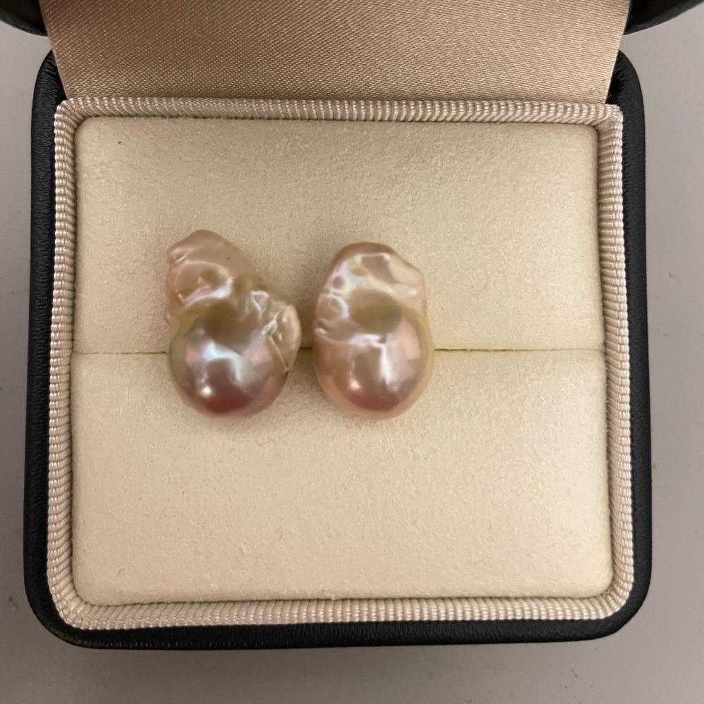 Natural Baroque Pearl Earrings